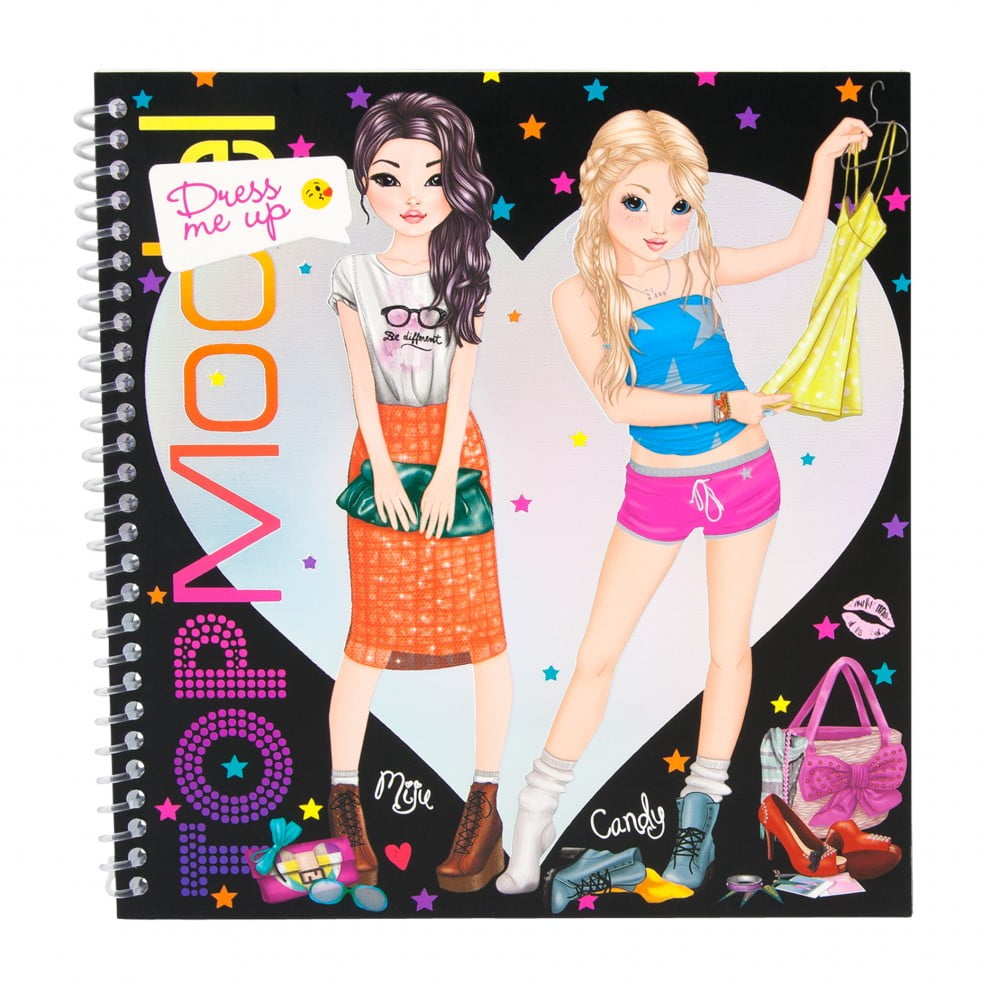 Top Model Dress Me Up Sticker Book - Depesche