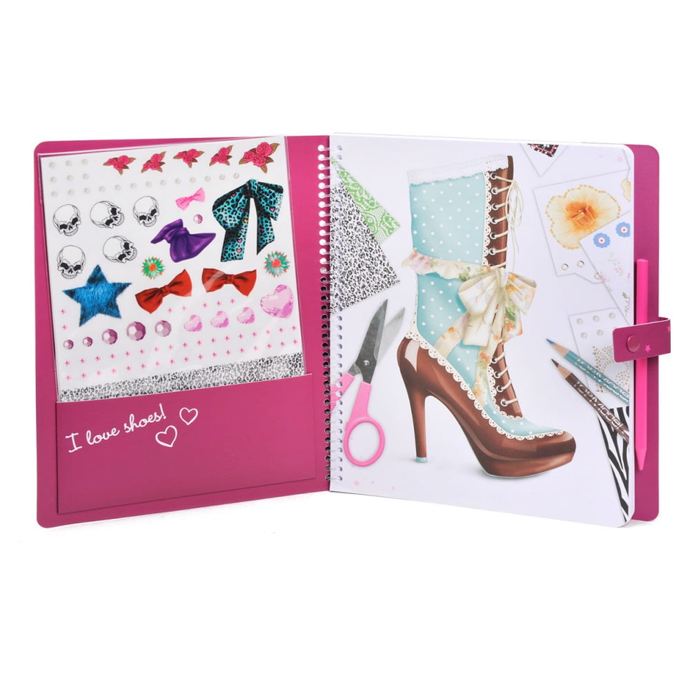 Top Model Shoe Designer Colouring Book - Depesche - Image 2