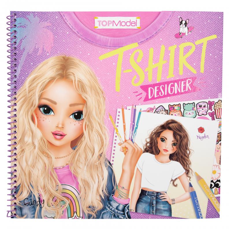 Create Your Top Model T-Shirt Designer Colouring Book - 109121 - Depesche