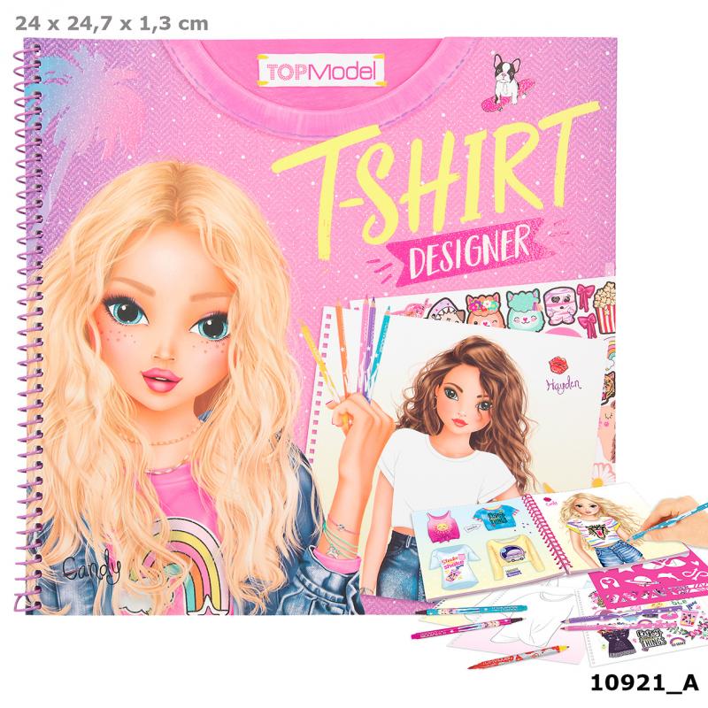 Create Your Top Model T-Shirt Designer Colouring Book - 109121 - Depesche - Image 3