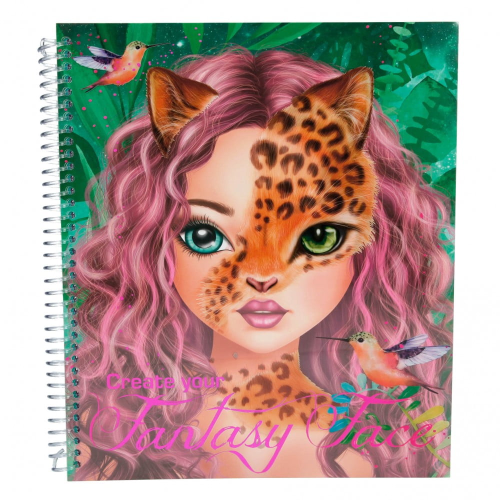 Create Your TOP Model Fantasy Face Colouring Book - Depesche