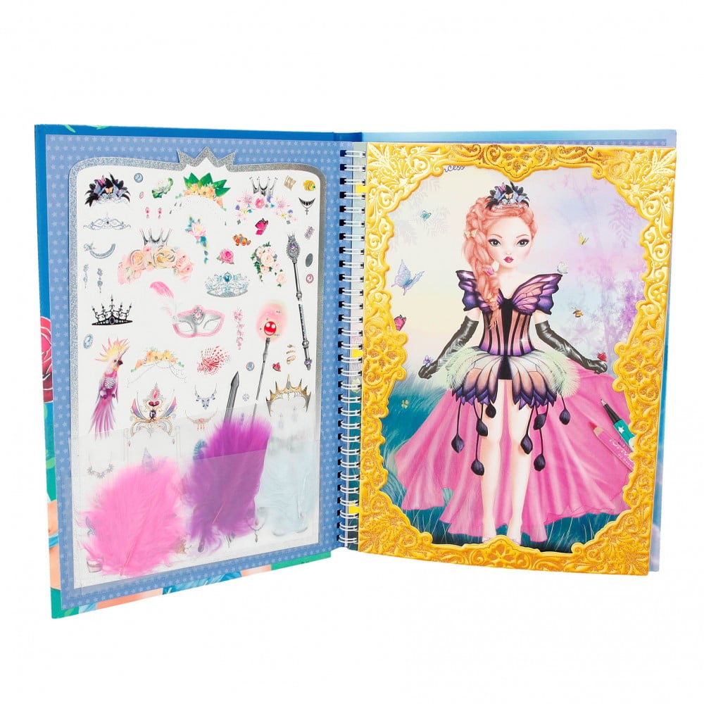 TOP Model Create your Fantasy Princess Colouring Book - Depesche - Image 2