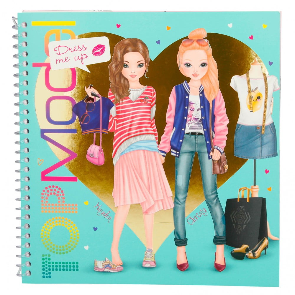 TOP Model Dress Me Up Sticker Colouring Book - Depesche