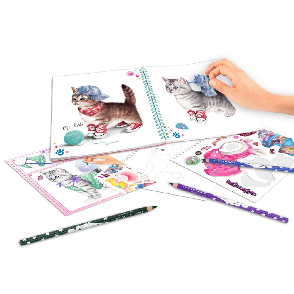 Create Your TOP Model Kitty Colouring Book - Depesche - Image 2