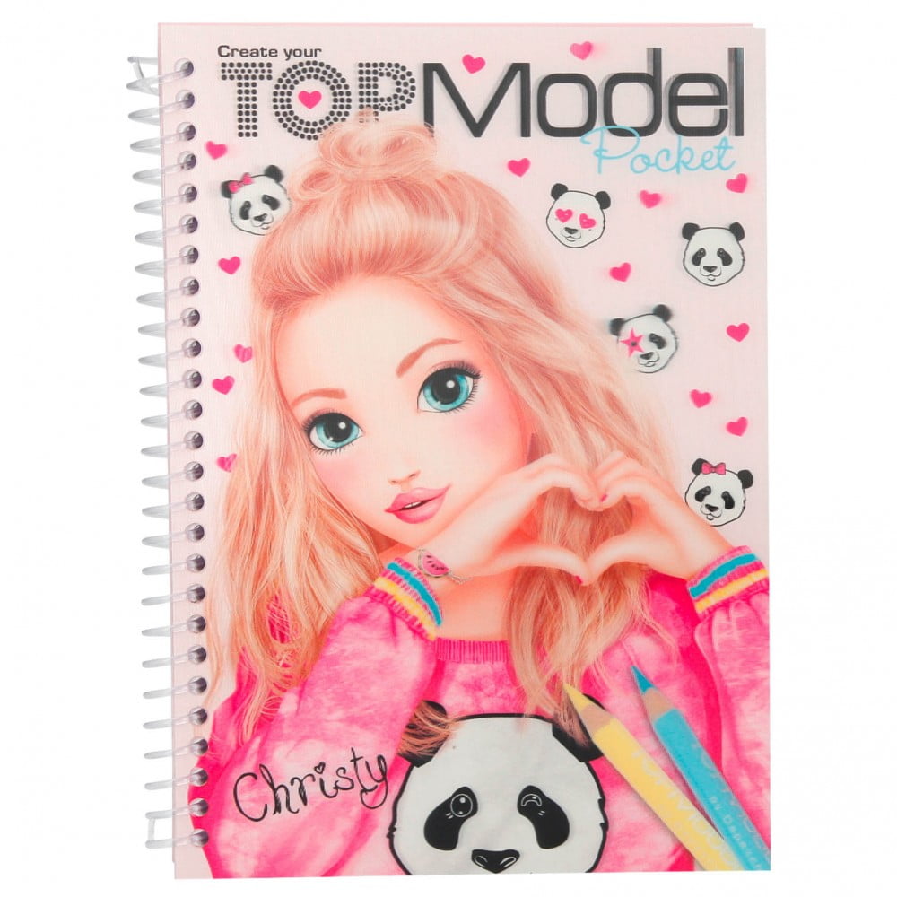 Pocket TOP Model 3D Colouring Book (Christy 7657-I) - Depesche