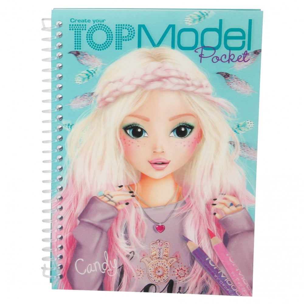 Pocket TOP Model 3D Colouring Book (Candy 7657-I) - Depesche