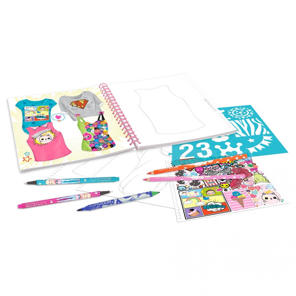 Create Your Top Model T-Shirt Colouring Book - Depesche - Image 2