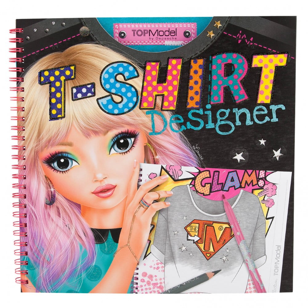 Create Your Top Model T-Shirt Colouring Book - Depesche