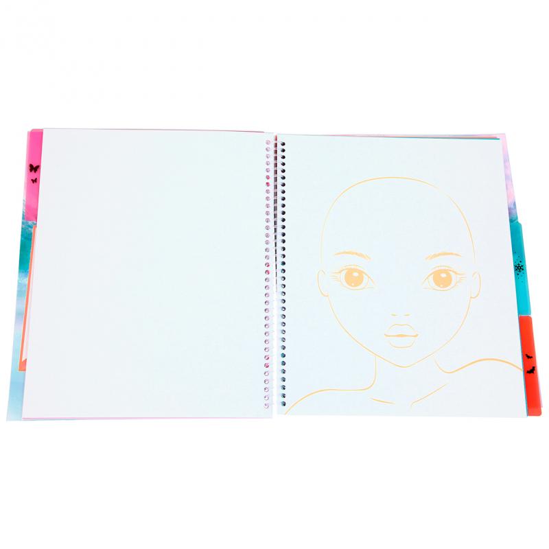 Create Your TOP Model Fantasy Face Colouring Book 11240 - Depesche - Image 6