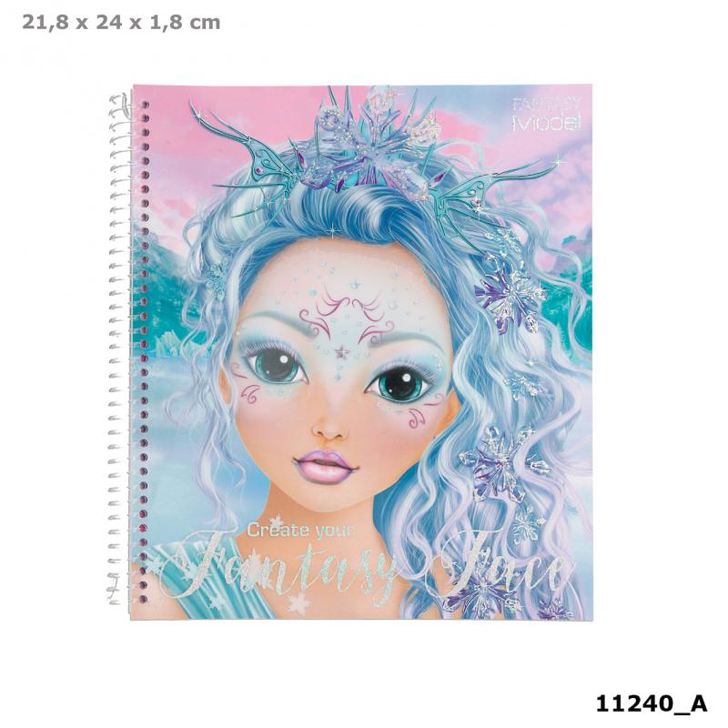 Create Your TOP Model Fantasy Face Colouring Book 11240 - Depesche - Image 7