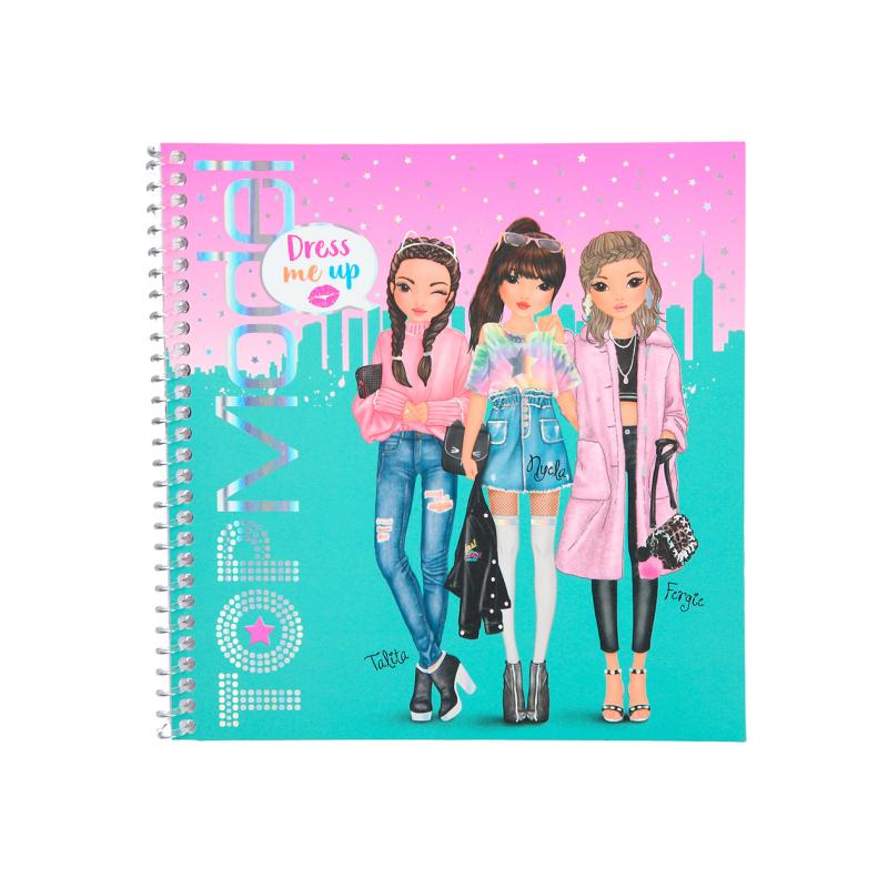 TOP Model Dress Me Up Sticker Colouring Book 10452 - Depesche