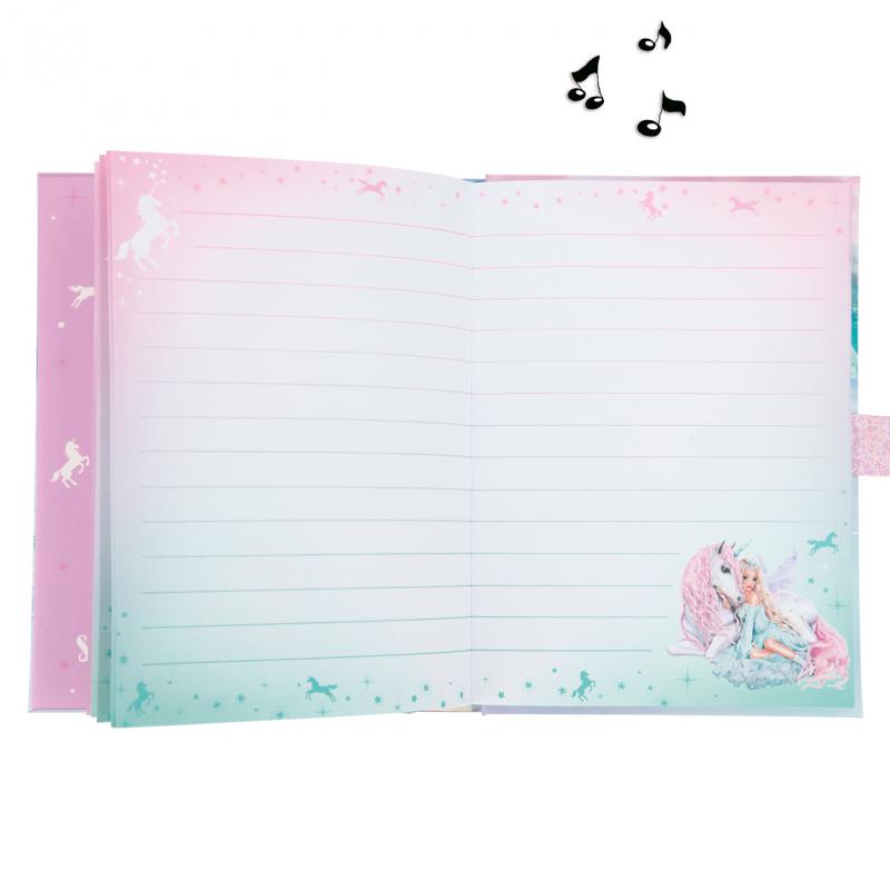 Top Model Fantasy Musical Lockable Secret Diary With Code - Ice Fairy and Unicorn - 11281 - Depesche - Image 2