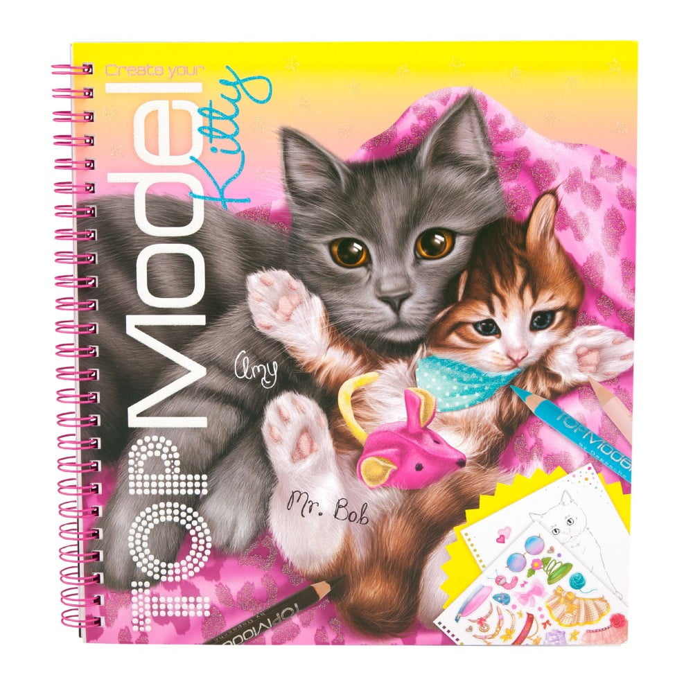 Top Model Create Your Kitty Colouring Book - Depesche
