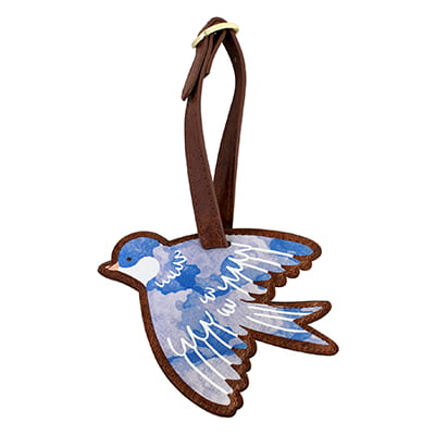 Secret Garden Bird Luggage Tag - Disaster Designs