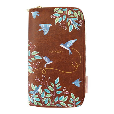 Secret Garden Bird Travel Wallet - Disaster Designs
