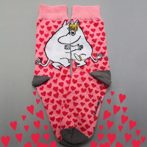 The Moomins Heart Print Socks - Moomin and Snorkmaiden - Disaster Designs - Image 4