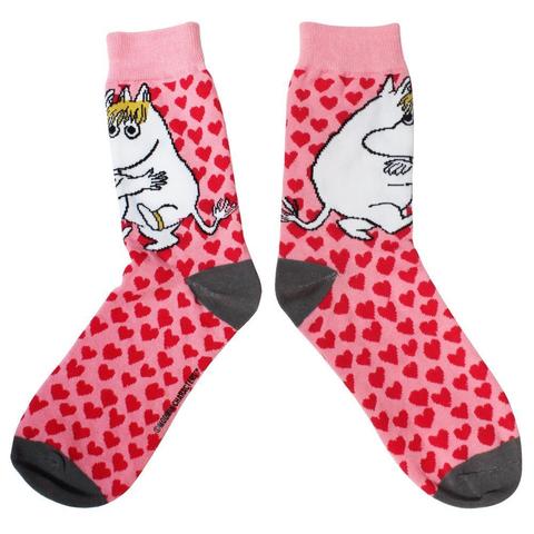 The Moomins Heart Print Socks - Moomin and Snorkmaiden - Disaster Designs - Image 3