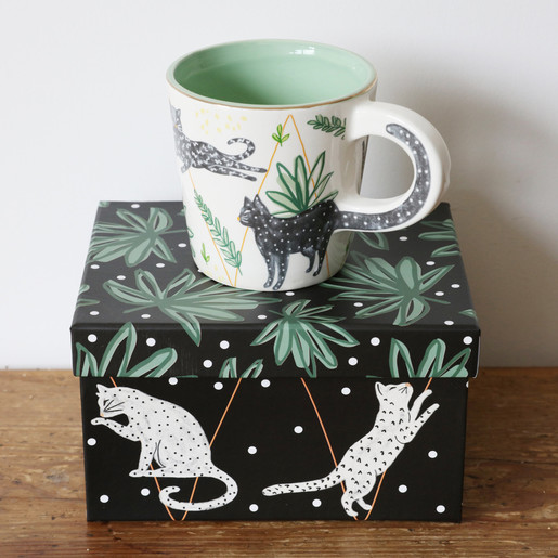 Feline Cat Cup with Gift Box - Disaster Designs - Image 2
