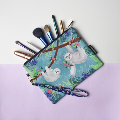 Over The Moon Sloth Pouch Bag with Strap - Disaster Designs - Image 3