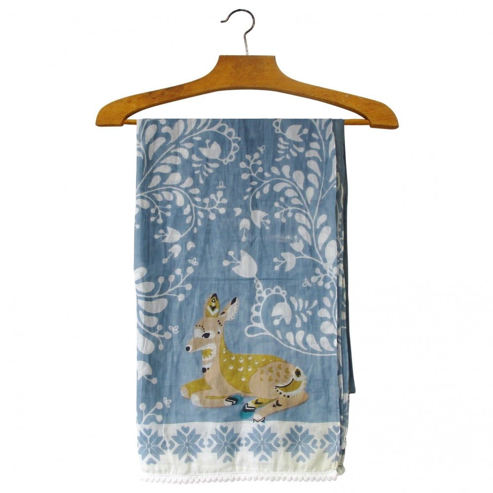 Nordikka Grey Deer Scarf - Disaster Designs