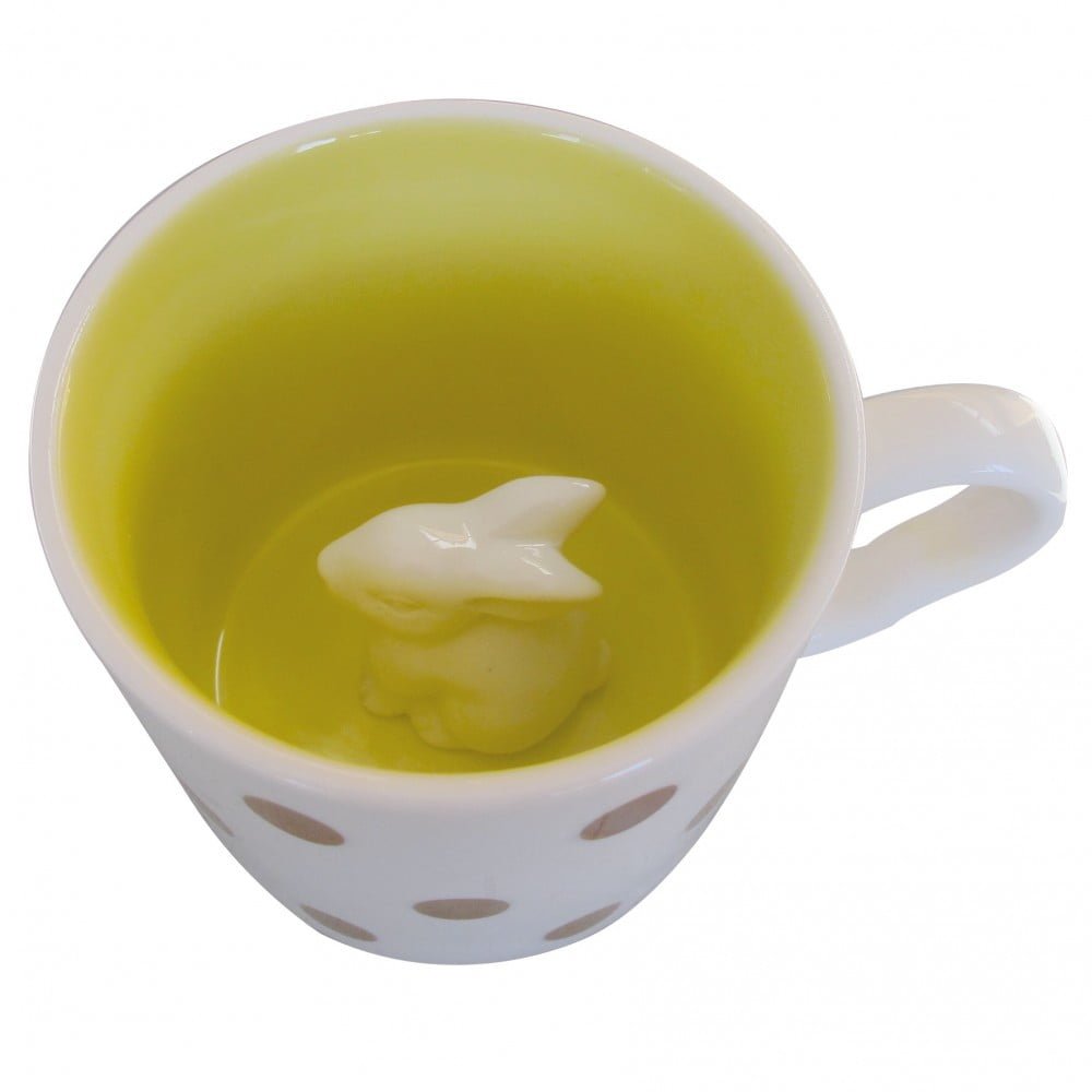 Spotty Bunny Rabbit Cup and Saucer - Disaster Designs - Image 3