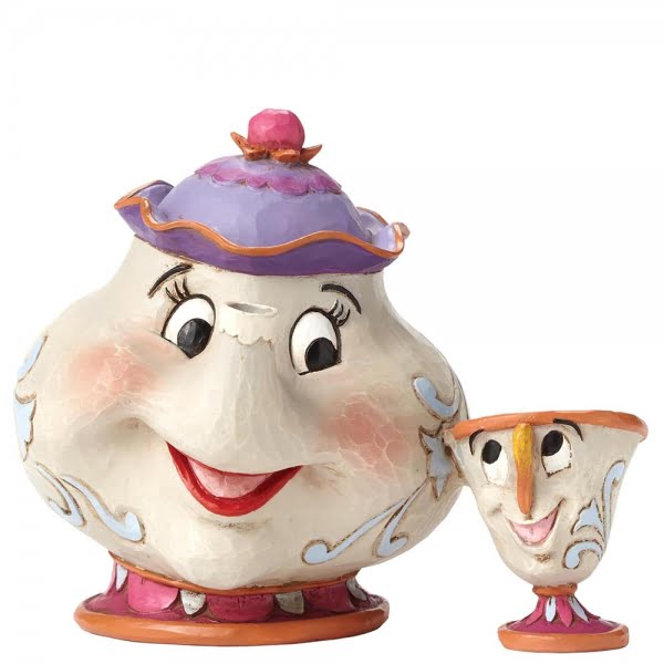 Enesco Disney Traditions Mrs Potts and Chip Figurine, A Mother's Love - Beauty and the Beast