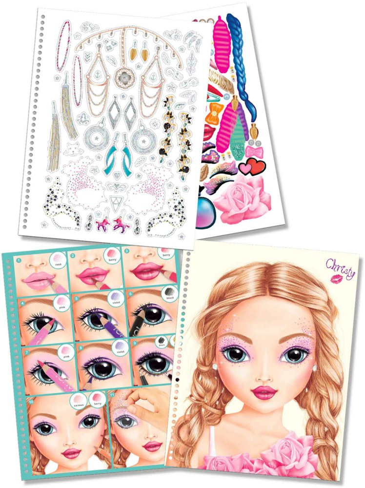 Create Your Top Model Makeup Colouring Book 10199 - Depesche - Image 2