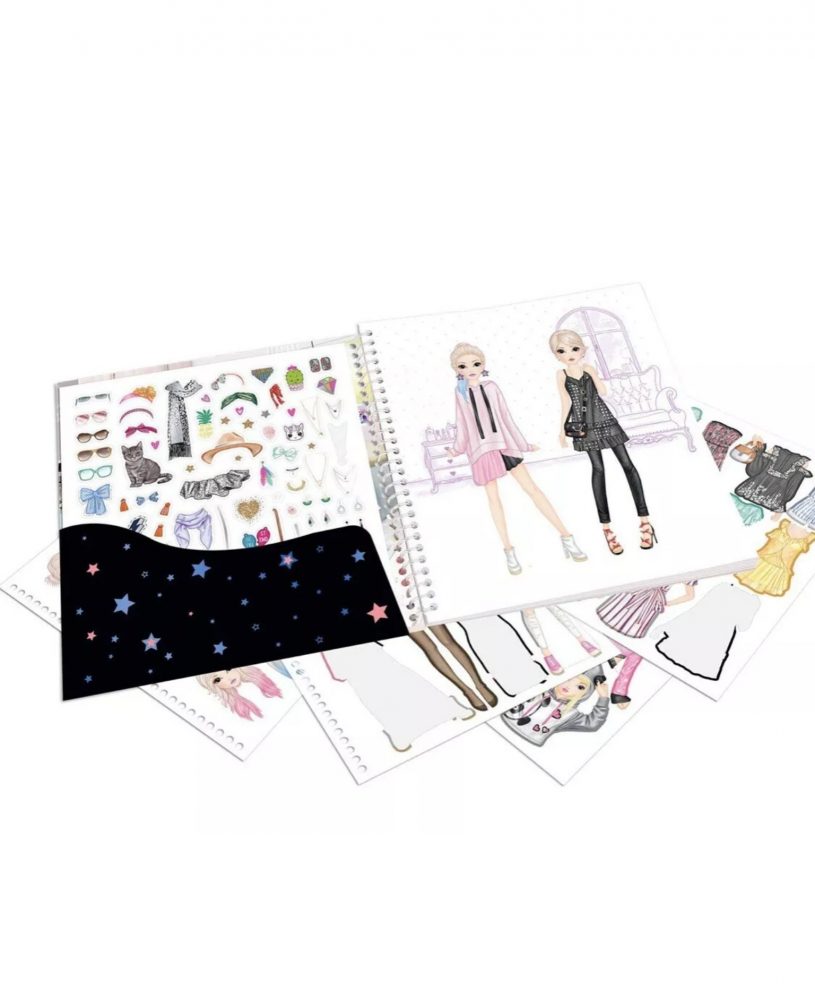TOP Model Dress Me Up Sticker Colouring Book 10452 - Depesche - Image 2
