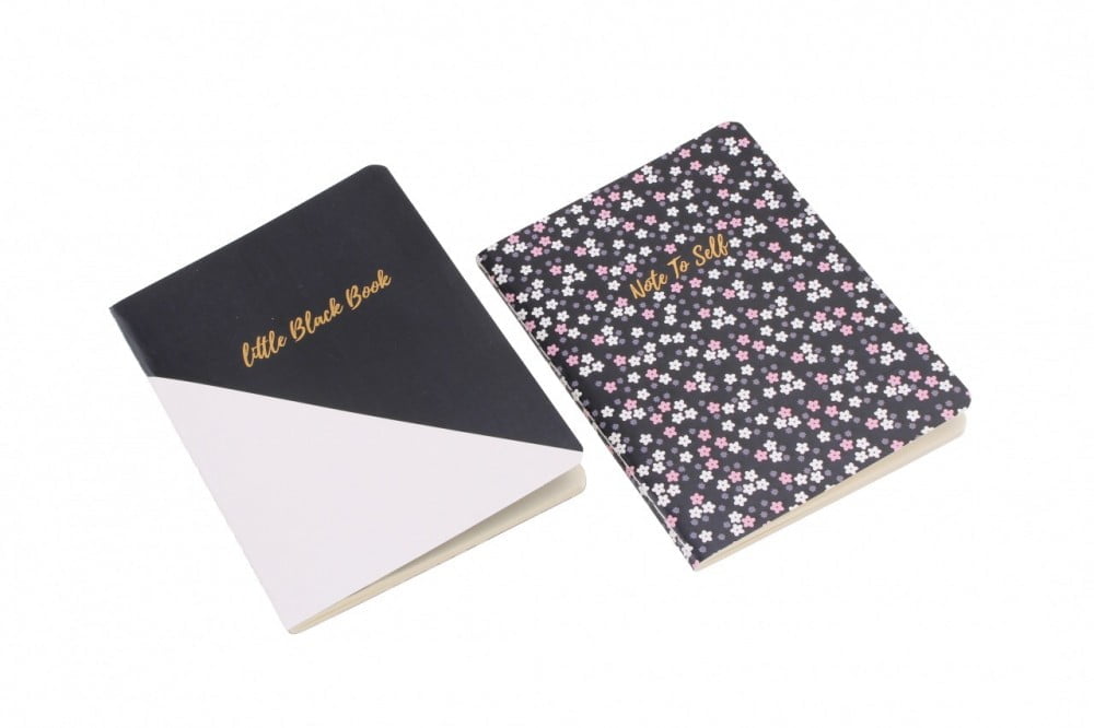 Little Black Book and Note To Self A6 Notebook Set - Willow & Rose