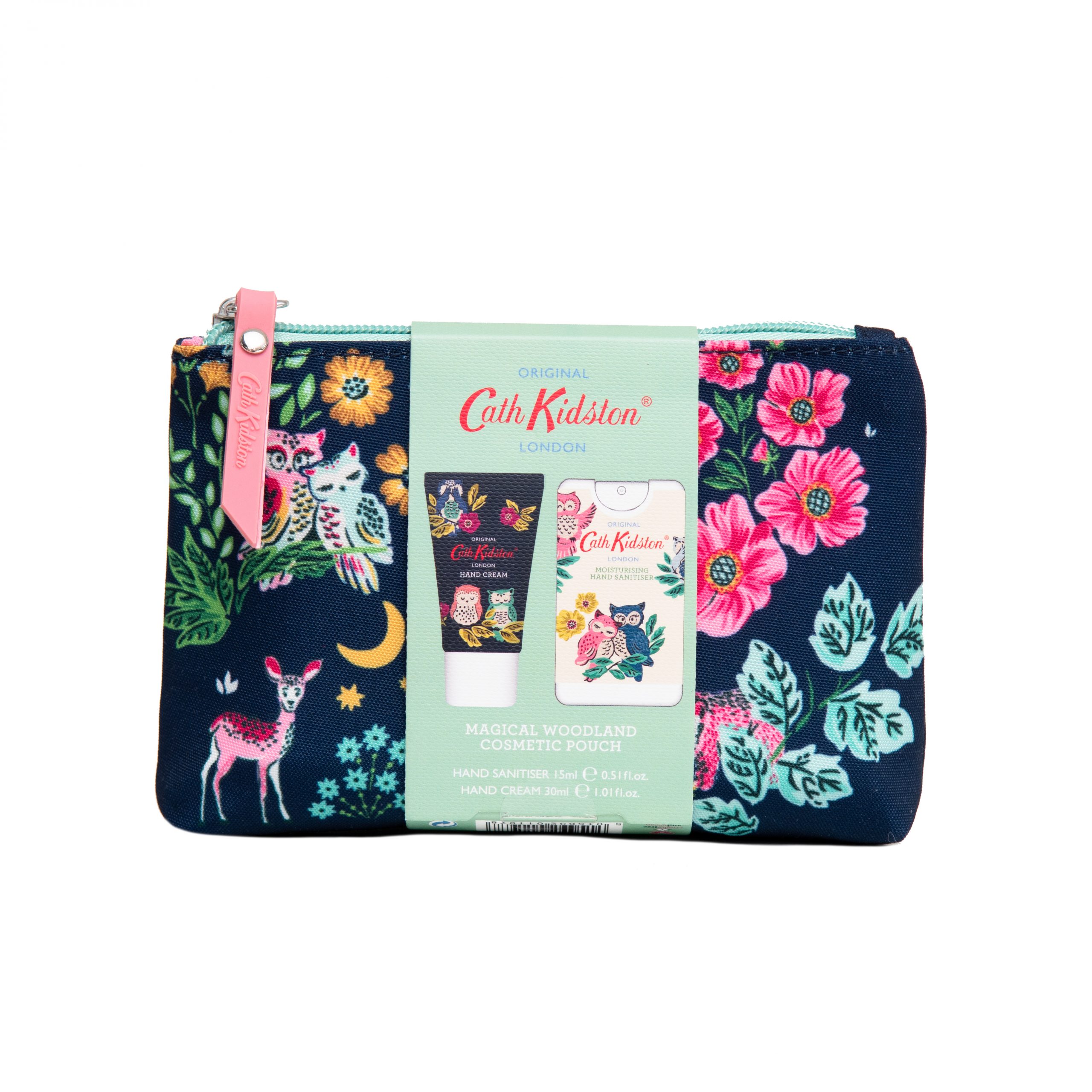 Cath Kidston - Magical Woodland Cosmetic Bag Gift Set with Hand Sanitiser & Hand Cream