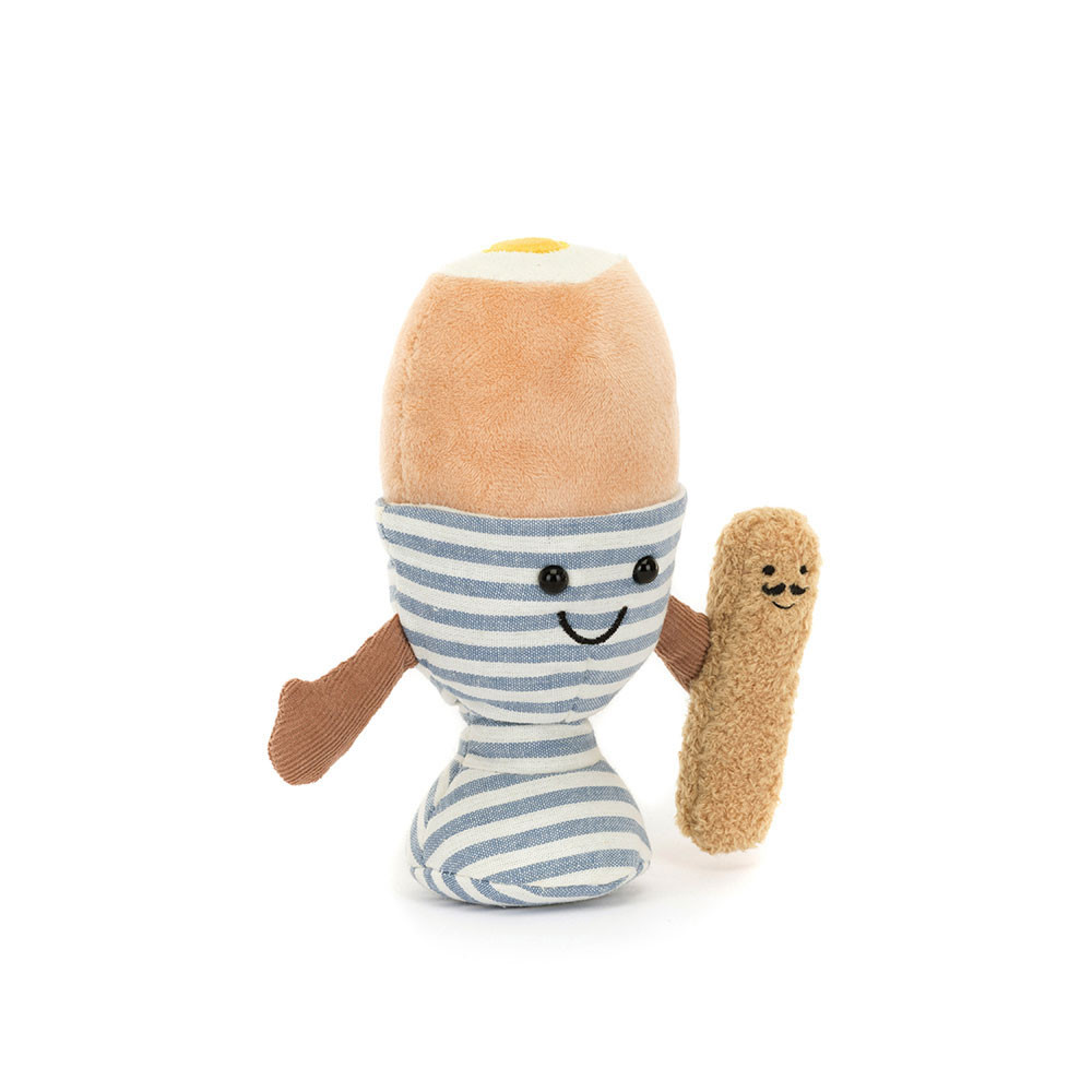 Jellycat Amuseables Eggetha Egg & Lance Soldier - 16cm x 12cm x 6cm