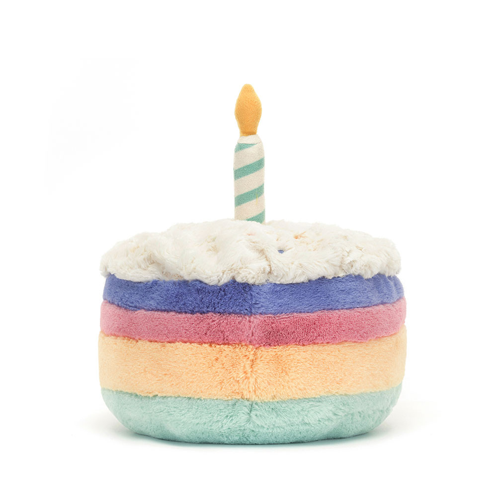 Jellycat Amuseables Rainbow Birthday Cake - Medium, 15x15x15xcm - Image 3