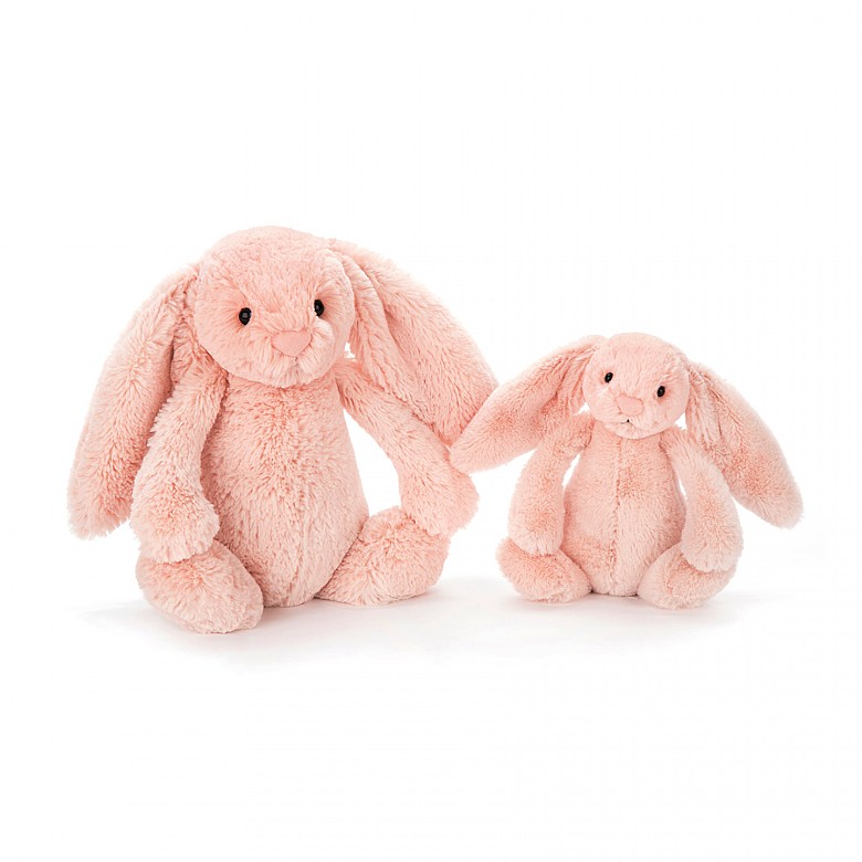 Jellycat Bashful Blush Bunny - Small, 18cm x 9cm x 8cm - Image 3
