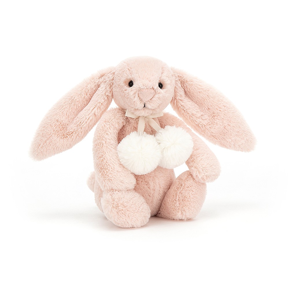 Jellycat Small Bashful Blush Snow Bunny, 18 cm