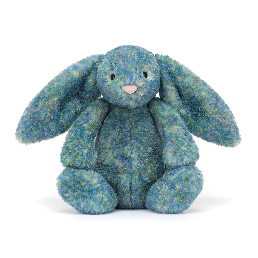 Jellycat Bashful Luxe Bunny Azure Blue - Medium, 31x12cm - Image 5