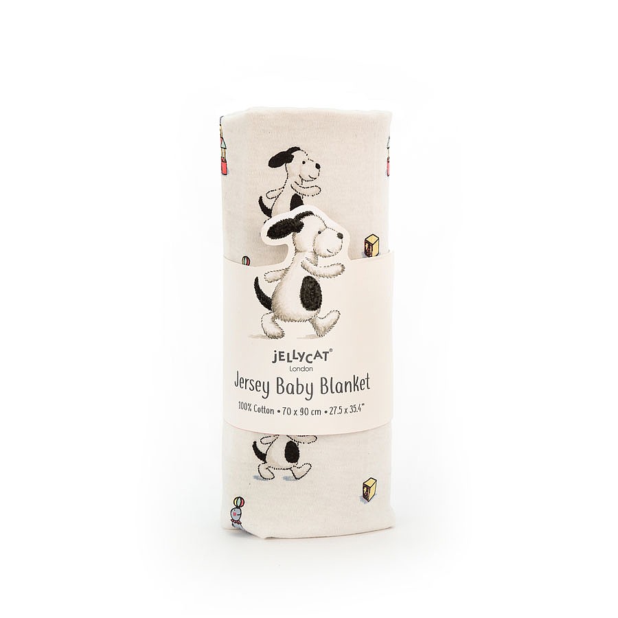 Jellycat Bashful Puppy Jersey Blanket