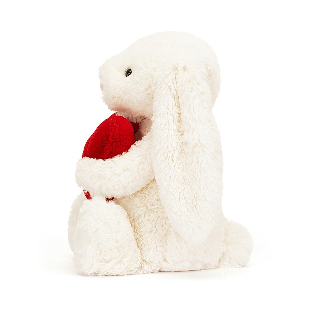 Bashful Red Love Heart Bunny - Medium, 31x12cm - Image 2