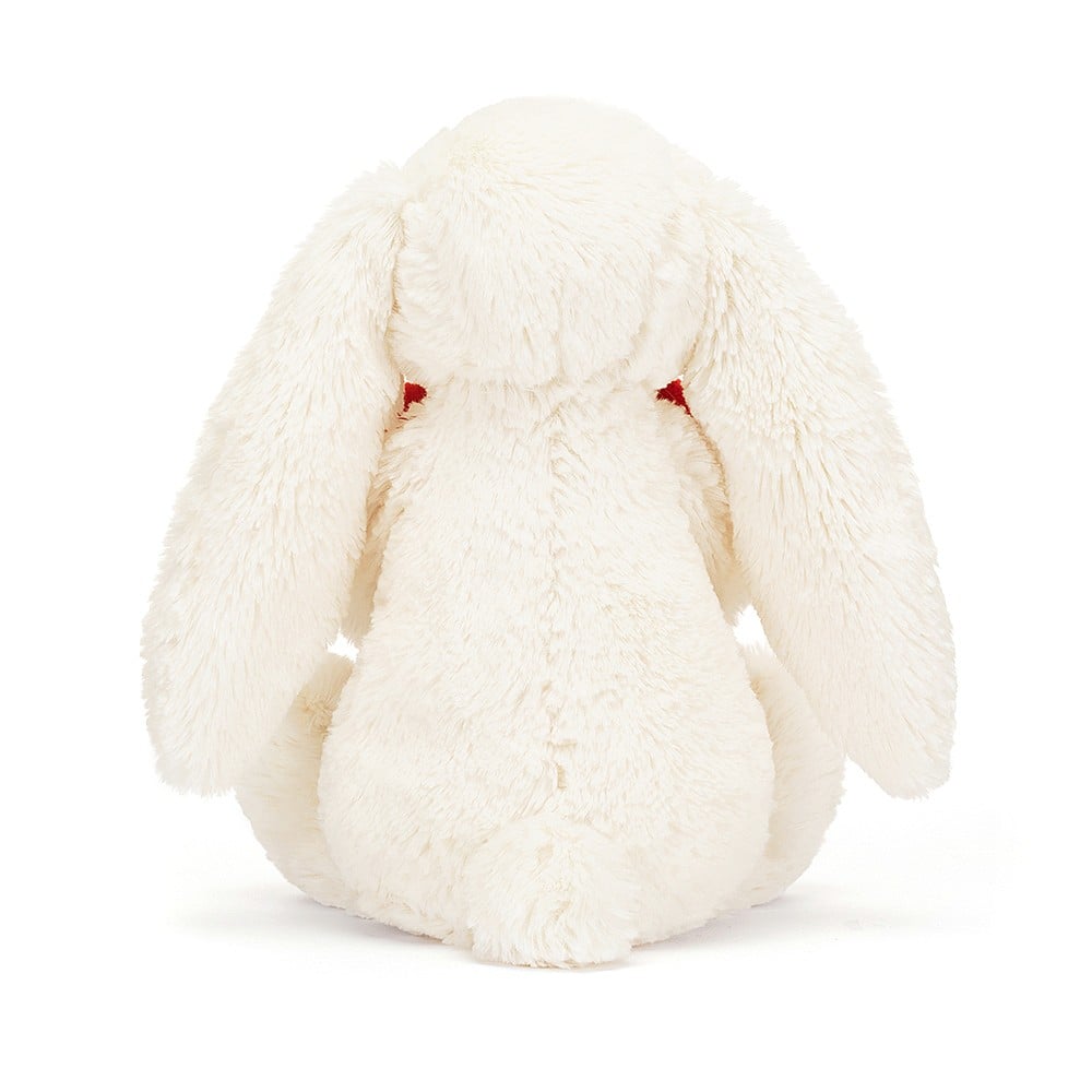 Bashful Red Love Heart Bunny - Medium, 31x12cm - Image 3