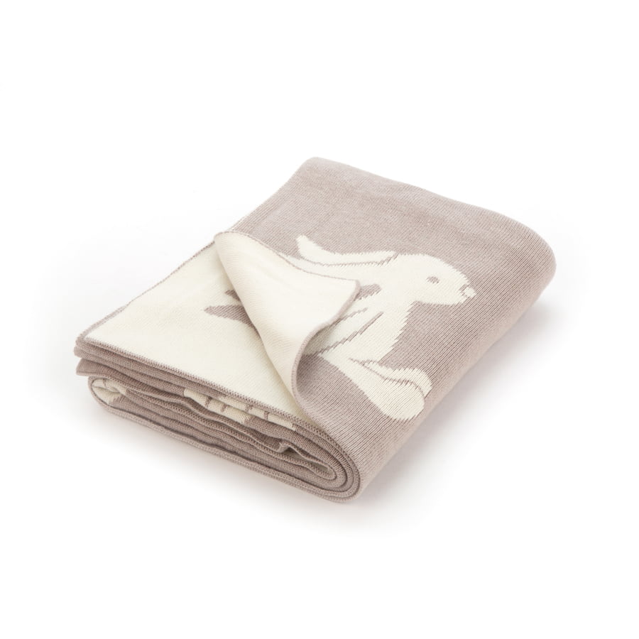 Jellycat Beige Bashful Bunny Blanket In Gift Box - Image 4
