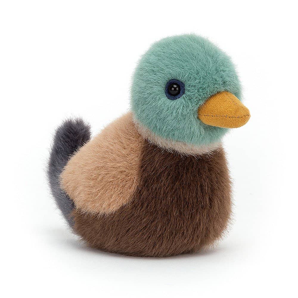 Jellycat Birdling Mallard Duck, 10 x7 cm