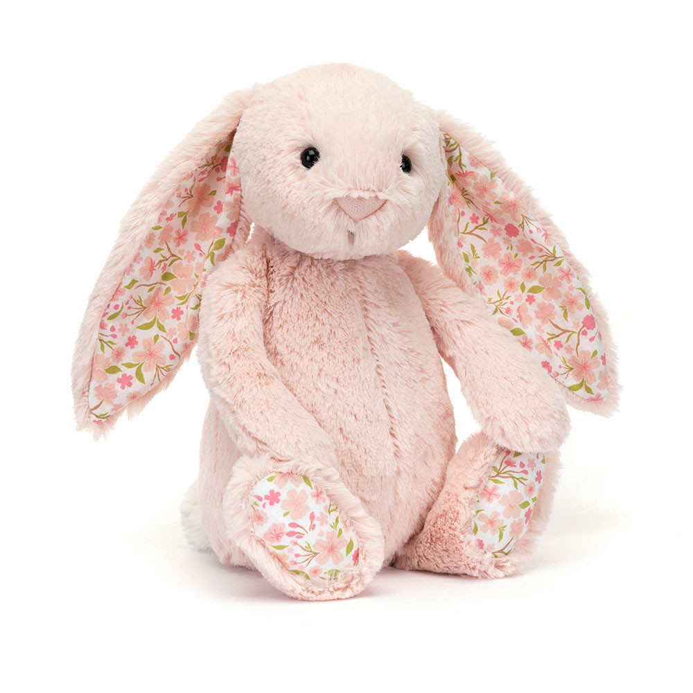 Jellycat Blossom Blush Bunny 'Cherry' - Medium 31cm x 12cm x 9cm