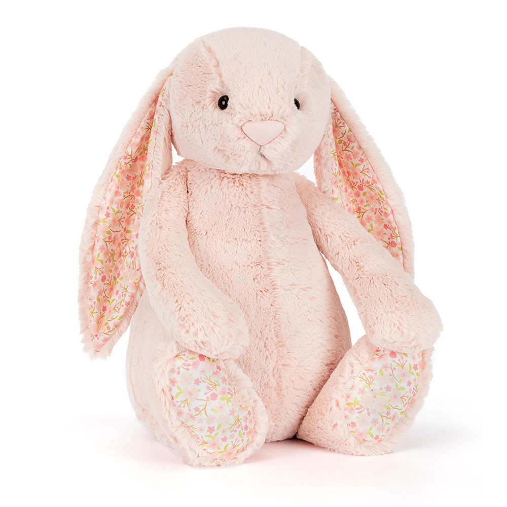 Jellycat Blossom Blush Bunny 'Cherry' - Huge 51cm x 21cm x 12cm