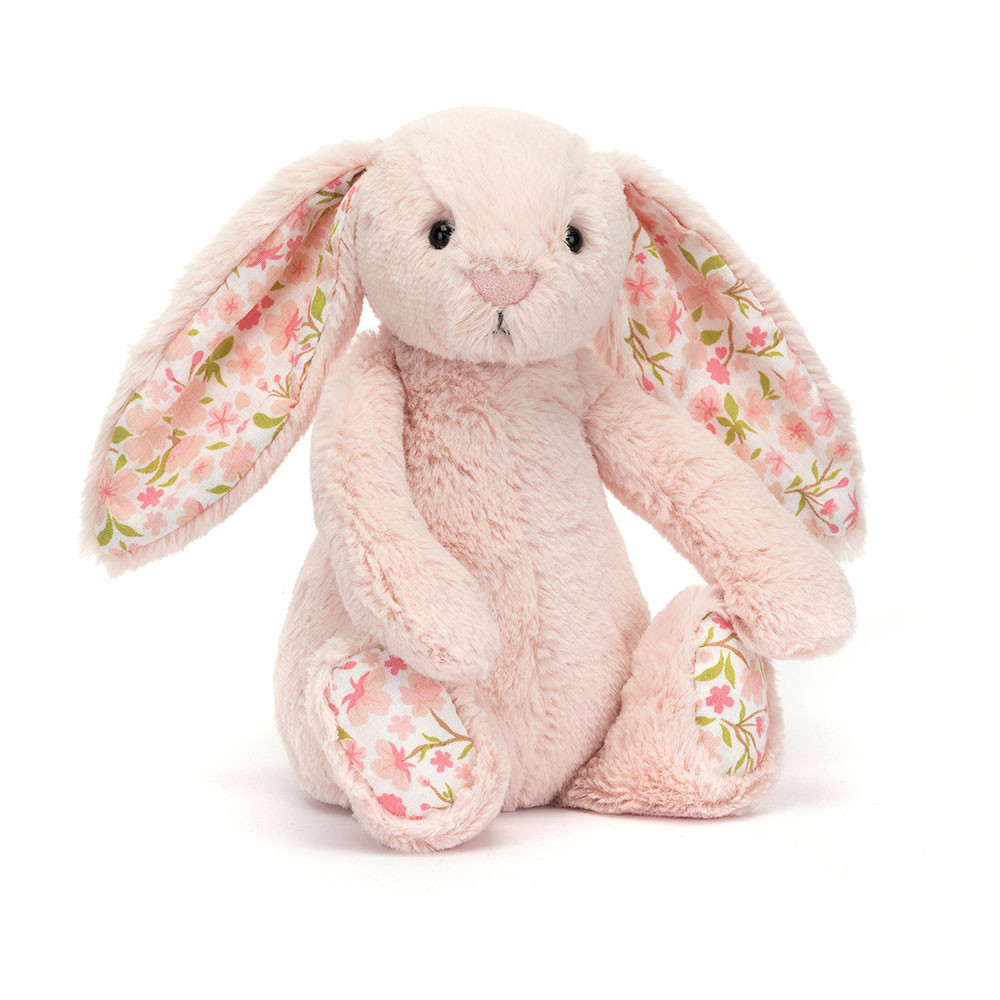 Jellycat Blossom Blush Bunny 'Cherry' - Small 18cm x 9cm x 8cm