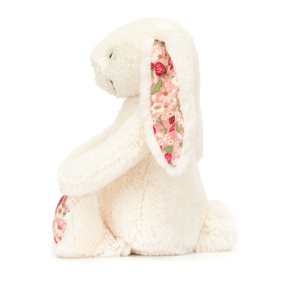Jellycat Blossom Cream Bunny 'Berry' - Small 18cm x 9cm x 8cm - Image 2