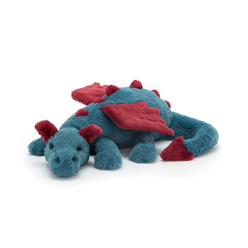 Jellycat Dexter Dragon - Medium, 12 x 50 cm