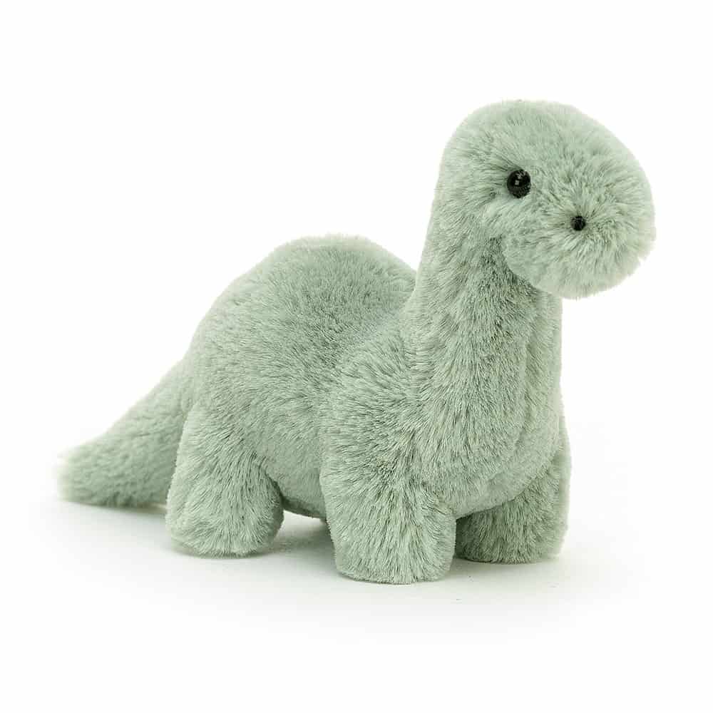 Jellycat Fossilly Brontosaurus Dinosaur - Small 8x6cm