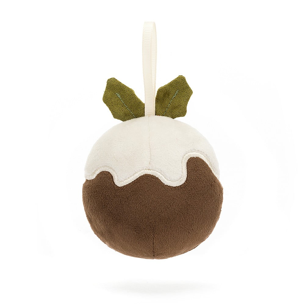Jellycat Festive Folly Christmas Pudding - 7x7cm - Image 2