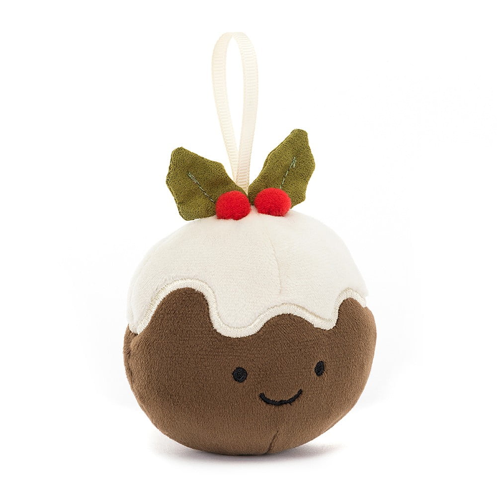 Jellycat Festive Folly Christmas Pudding - 7x7cm - Image 4