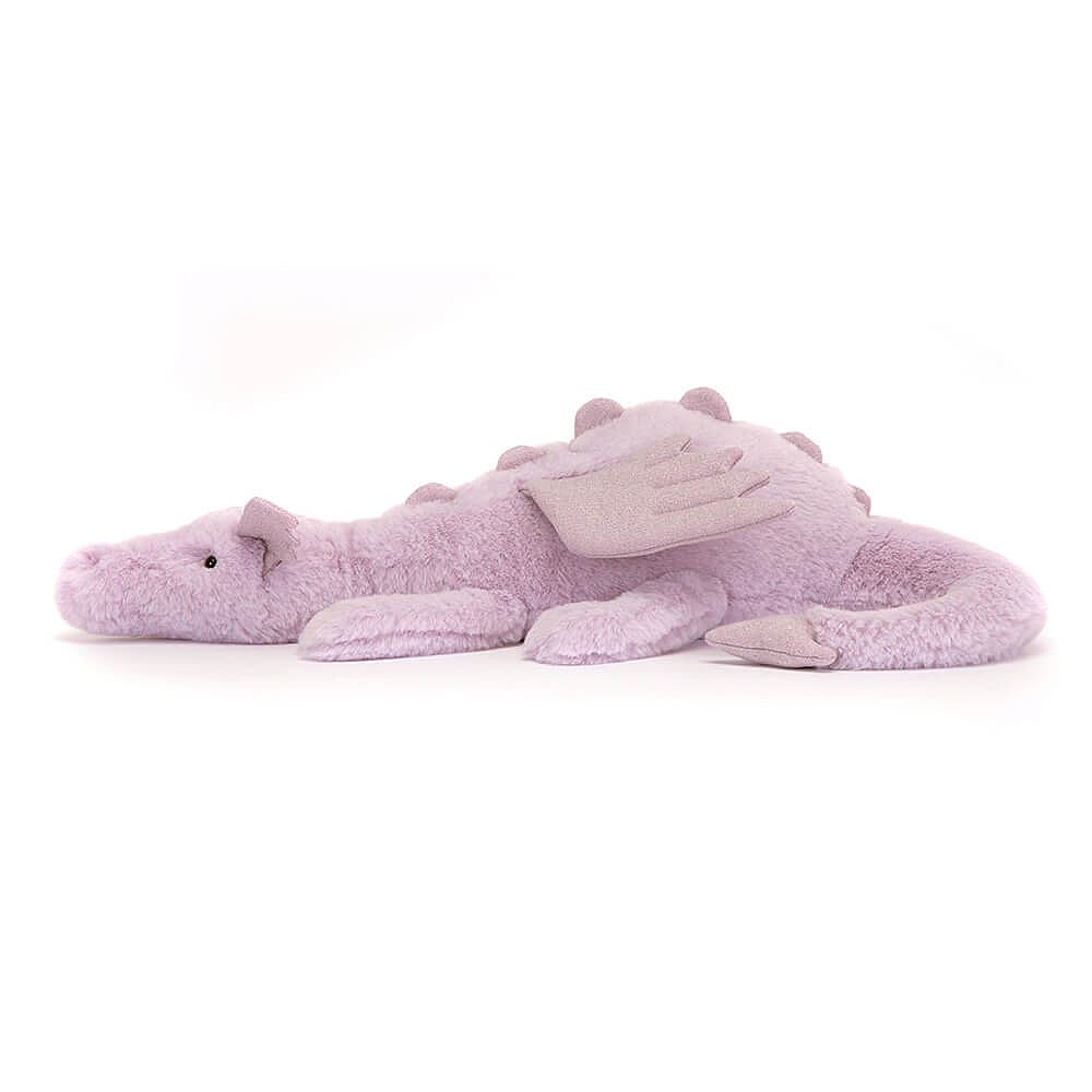 Jellycat Lavender Dragon - Large, 12cm x 14cm x 50cm - Image 2