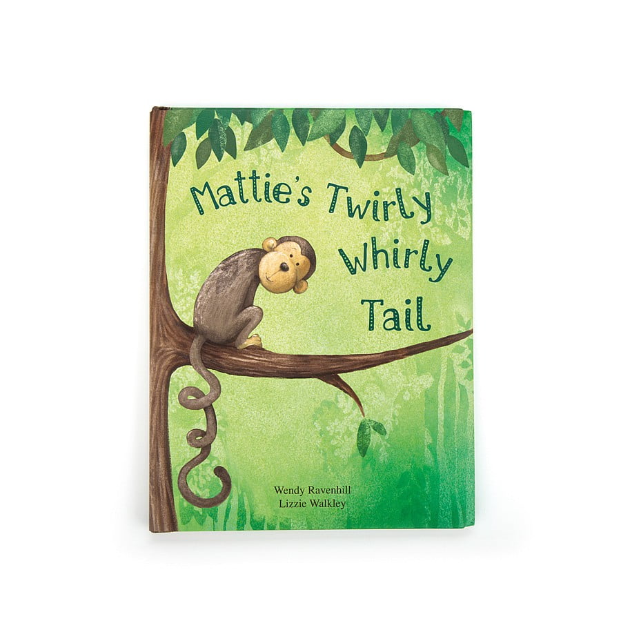 Mattie's Twirly Whirly Tail Book - Jellycat